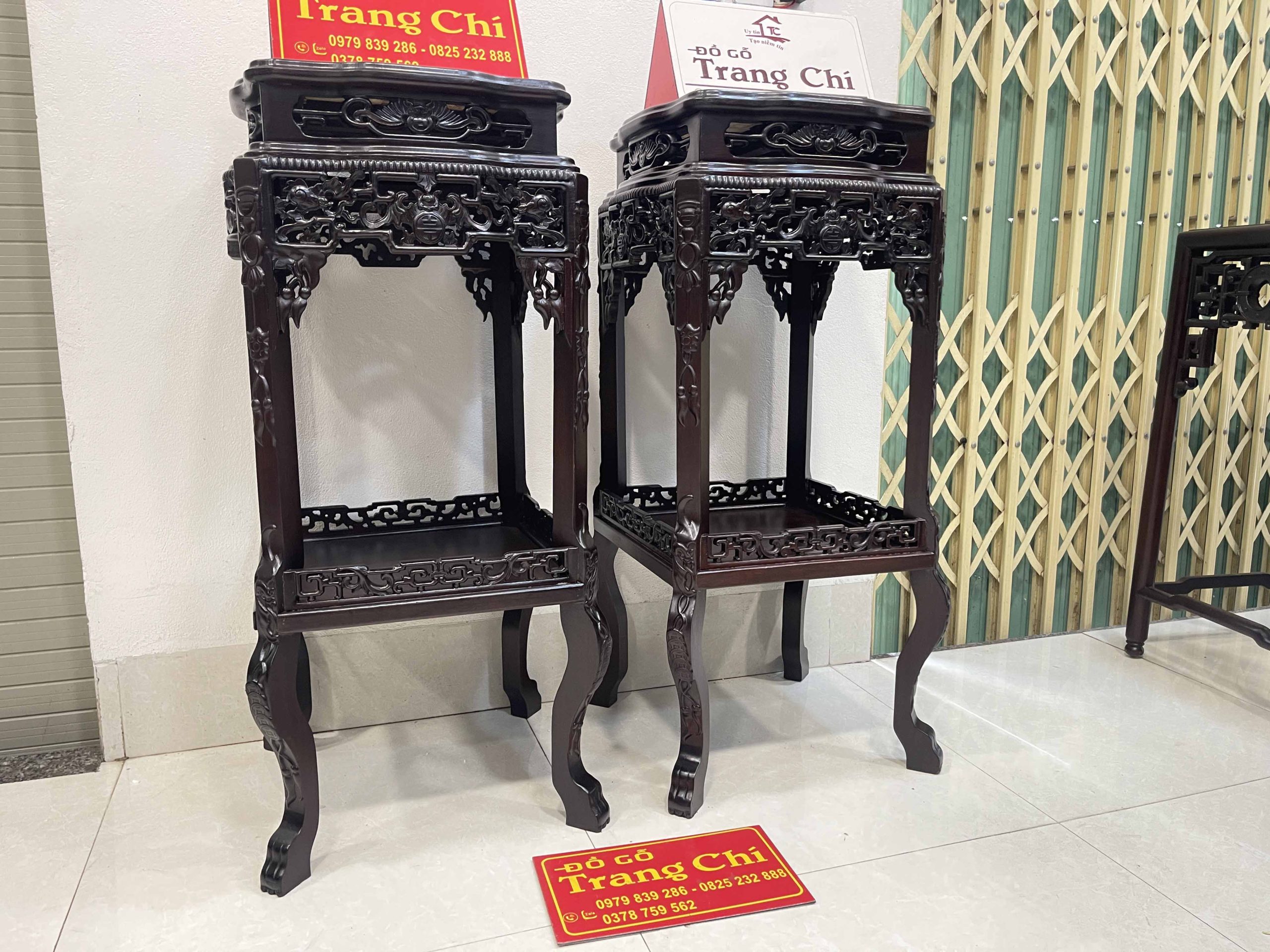 Cặp Đôn Vuông Mặt Đá Cỡ To 93 x 40 