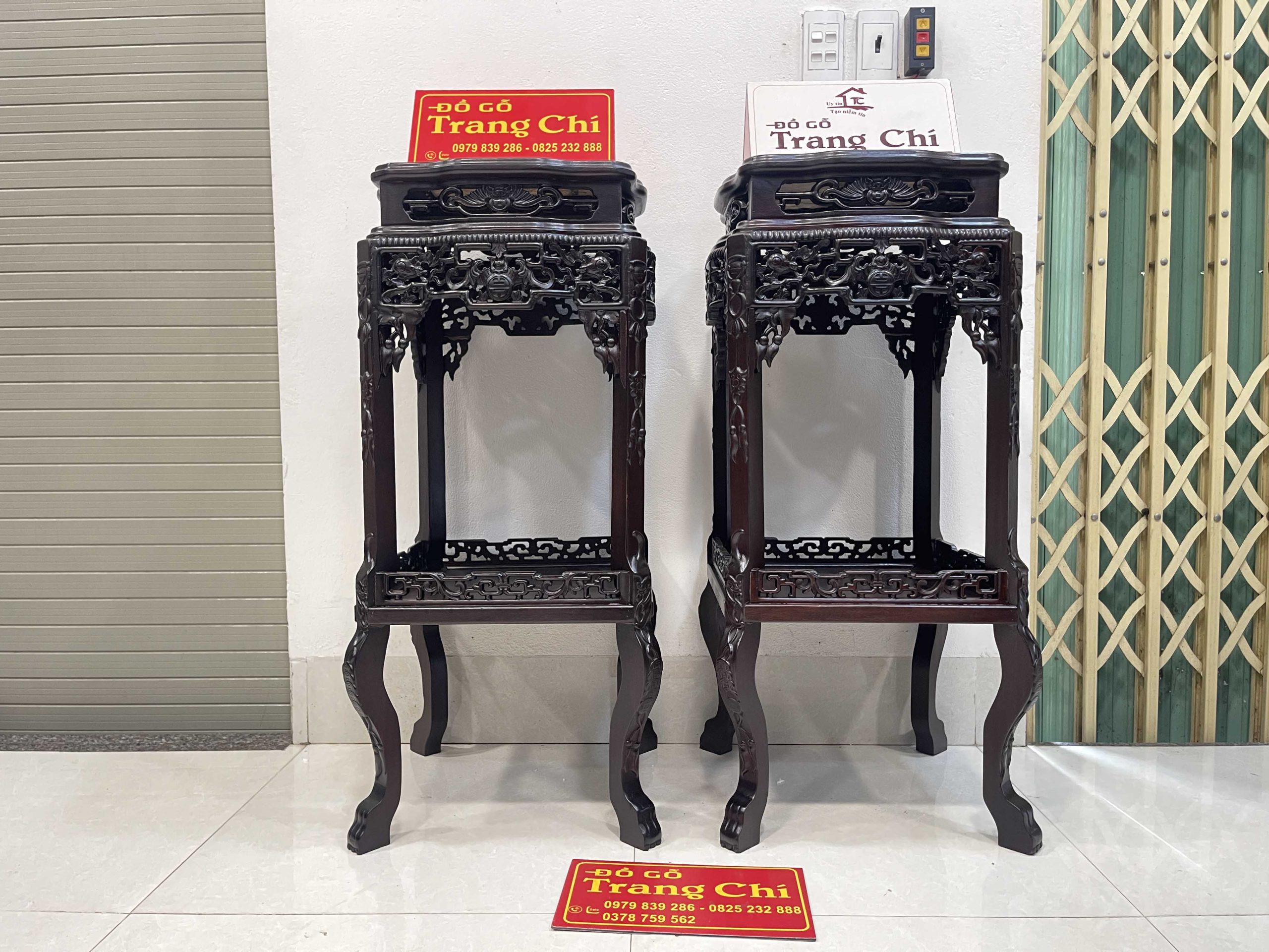 Cặp Đôn Vuông Mặt Đá Cỡ To 93 x 40 