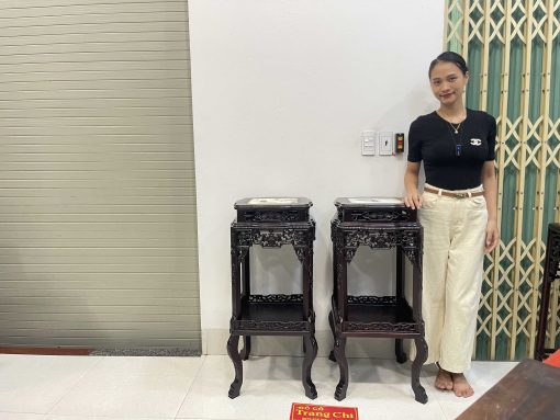 Cặp Đôn Vuông Mặt Đá Cỡ To 93 x 40
