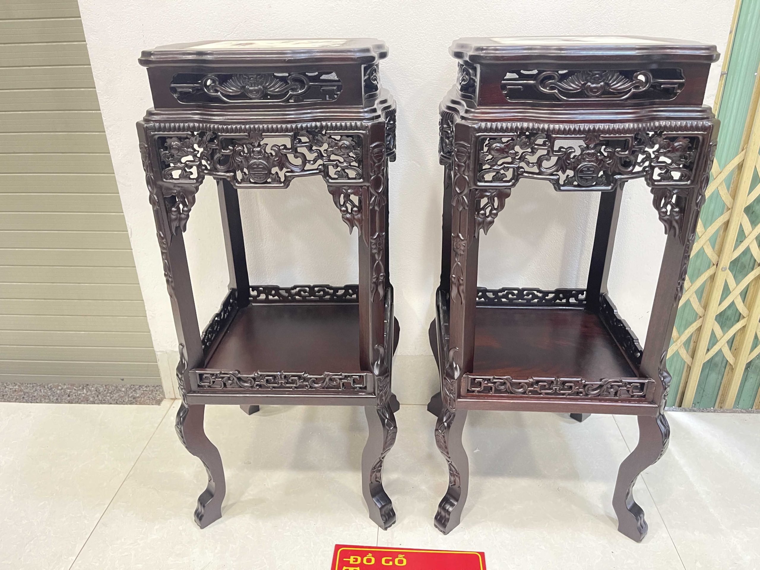 Cặp Đôn Vuông Mặt Đá Cỡ To 93 x 40 