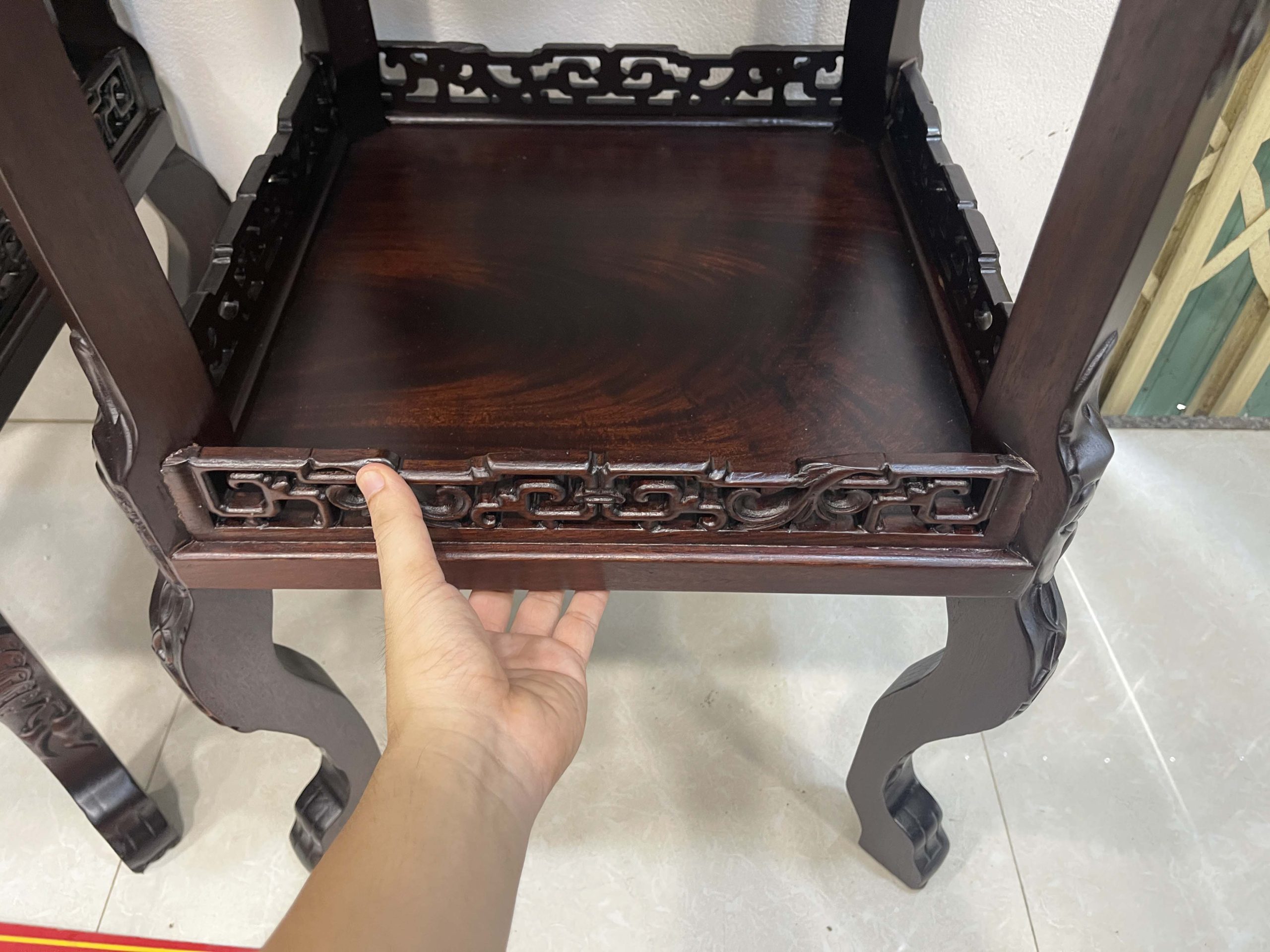 Cặp Đôn Vuông Mặt Đá Cỡ To 93 x 40 