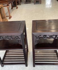 Đôn Trường Kỷ Chạm Tích Gỗ Gụ