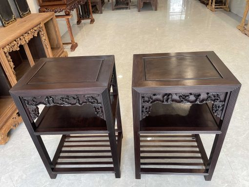 Đôn Trường Kỷ Chạm Tích Gỗ Gụ