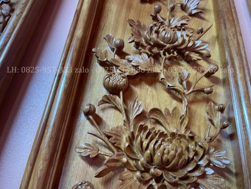Tranh Tứ Qúy Bốn Mùa Gỗ Hương Đá