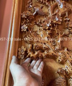 Tranh Tứ Qúy Bốn Mùa Gỗ Hương Đá