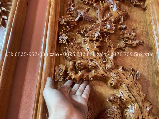 Tranh Tứ Qúy Bốn Mùa Gỗ Hương Đá
