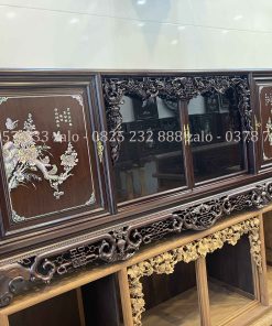 Tủ Chè Khảm Hồng Bệ Phúc Lèo Mai Thọ