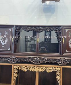 Tủ Chè Khảm Hồng Bệ Phúc Lèo Mai Thọ