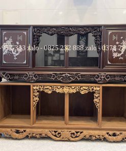 Tủ Chè Khảm Hồng Bệ Phúc Lèo Mai Thọ