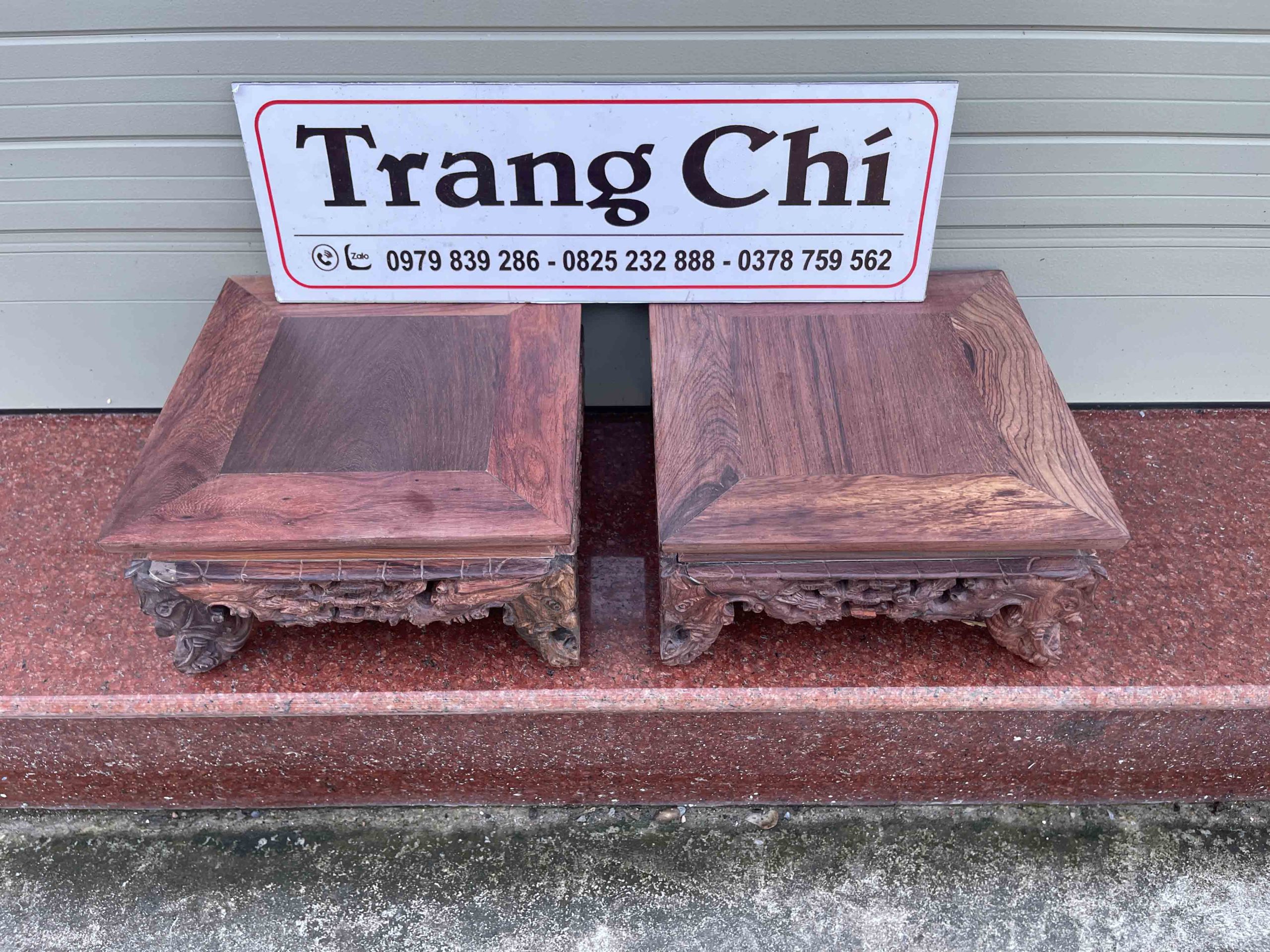 Văn Kỷ Chân Voi Gỗ Cẩm Lai