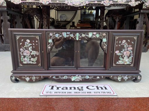 tủ chè mini khảm cúc kê