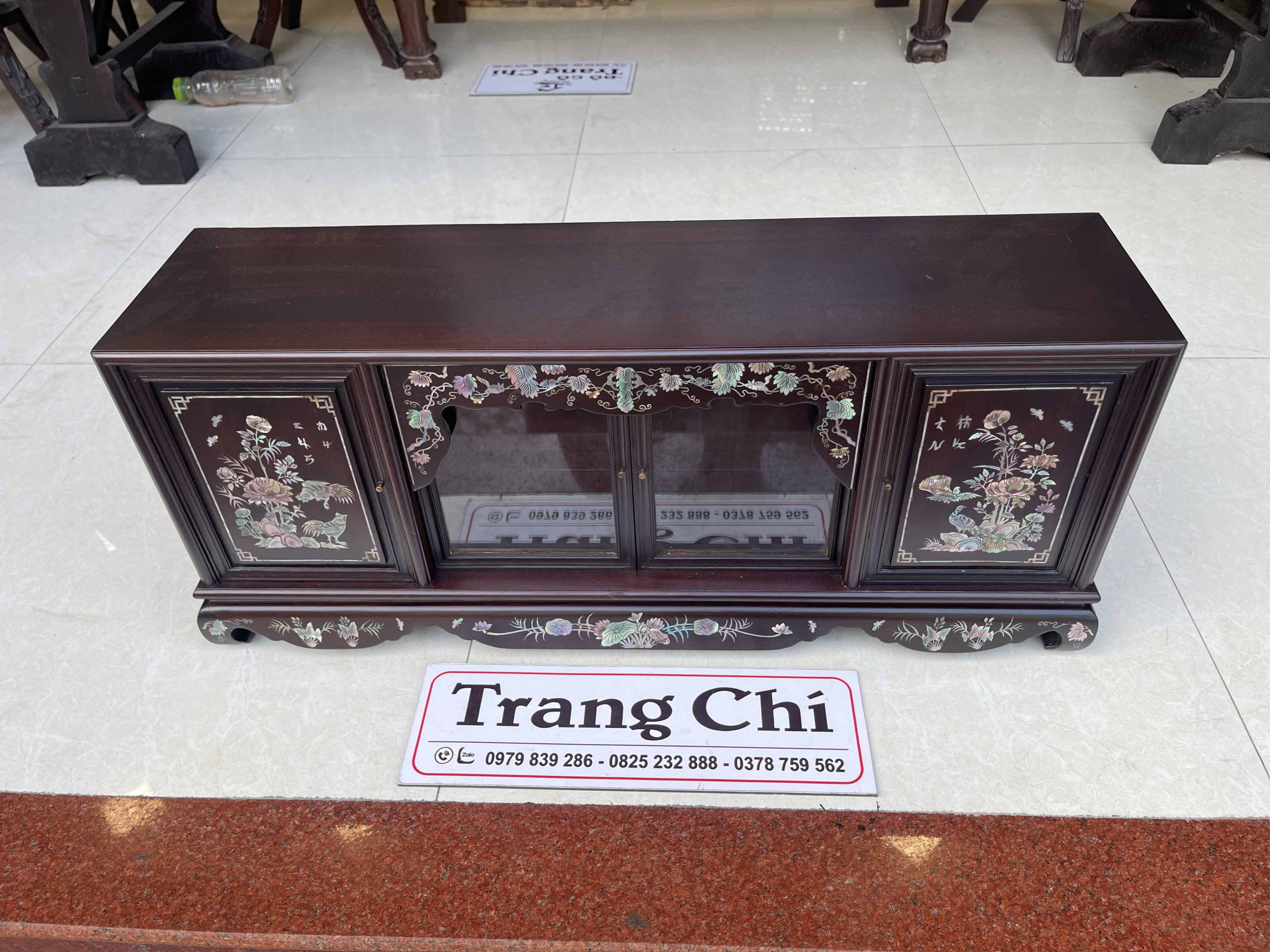 tủ chè mini khảm cúc kê