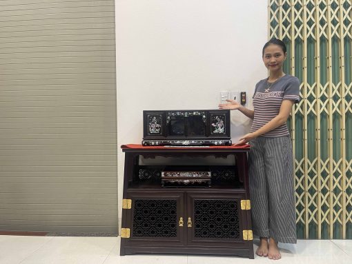 tủ chè mini khảm cúc kê