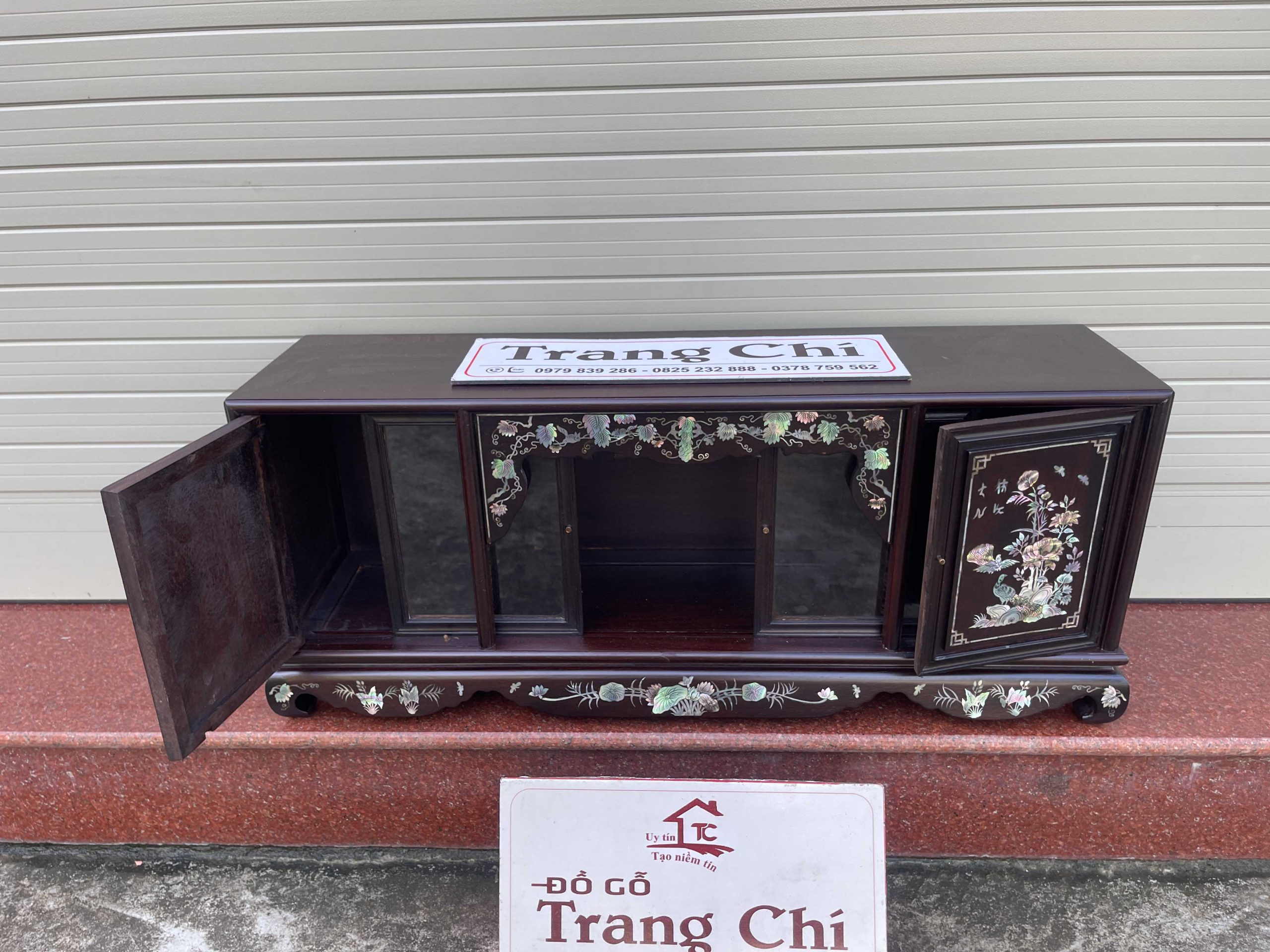 tủ chè mini khảm cúc kê