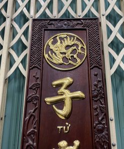 Bộ Đại Tự Câu Đối Đức Lưu Quang Sơn Thiếc Vàng