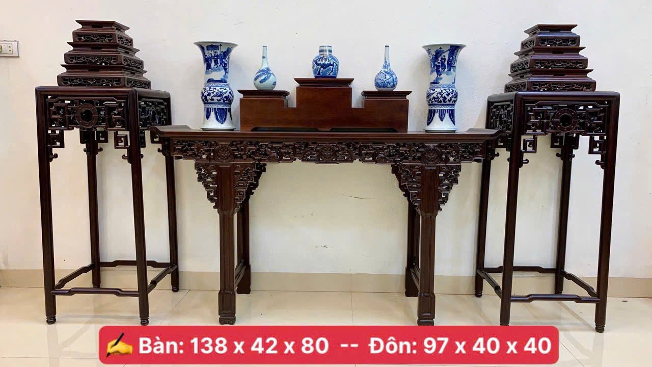 Các Mẫu Bàn Kệ Tủ Đôn Gỗ Bày Đồ 