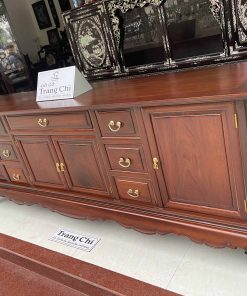 Kệ Tivi Gỗ Gụ Trơn 217 x 82 x 48 cm