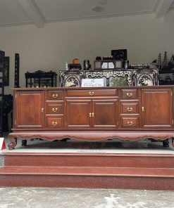 Kệ Tivi Gỗ Gụ Trơn 217 x 82 x 48 cm