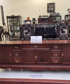 Kệ Tivi Gỗ Gụ Trơn 217 x 82 x 48 cm