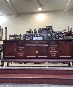 Kệ Tivi Gỗ Gụ Trơn 217 x 82 x 48 cm