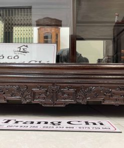 Tủ Bày Đồ Gỗ Gụ Kính 4 Mặt