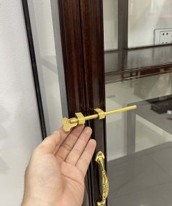 Tủ Bày Đồ Gỗ Gụ Kính 4 Mặt