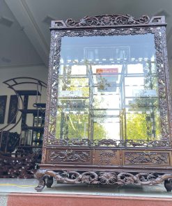 Tủ Bày Đồ Trúc Cỡ Đại Có Kính