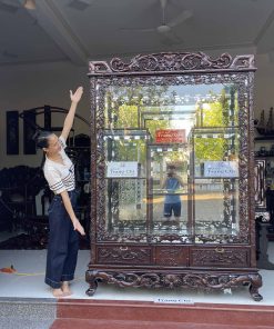 Tủ Bày Đồ Trúc Cỡ Đại Có Kính