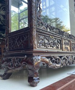 Tủ Bày Đồ Trúc Cỡ Đại Có Kính