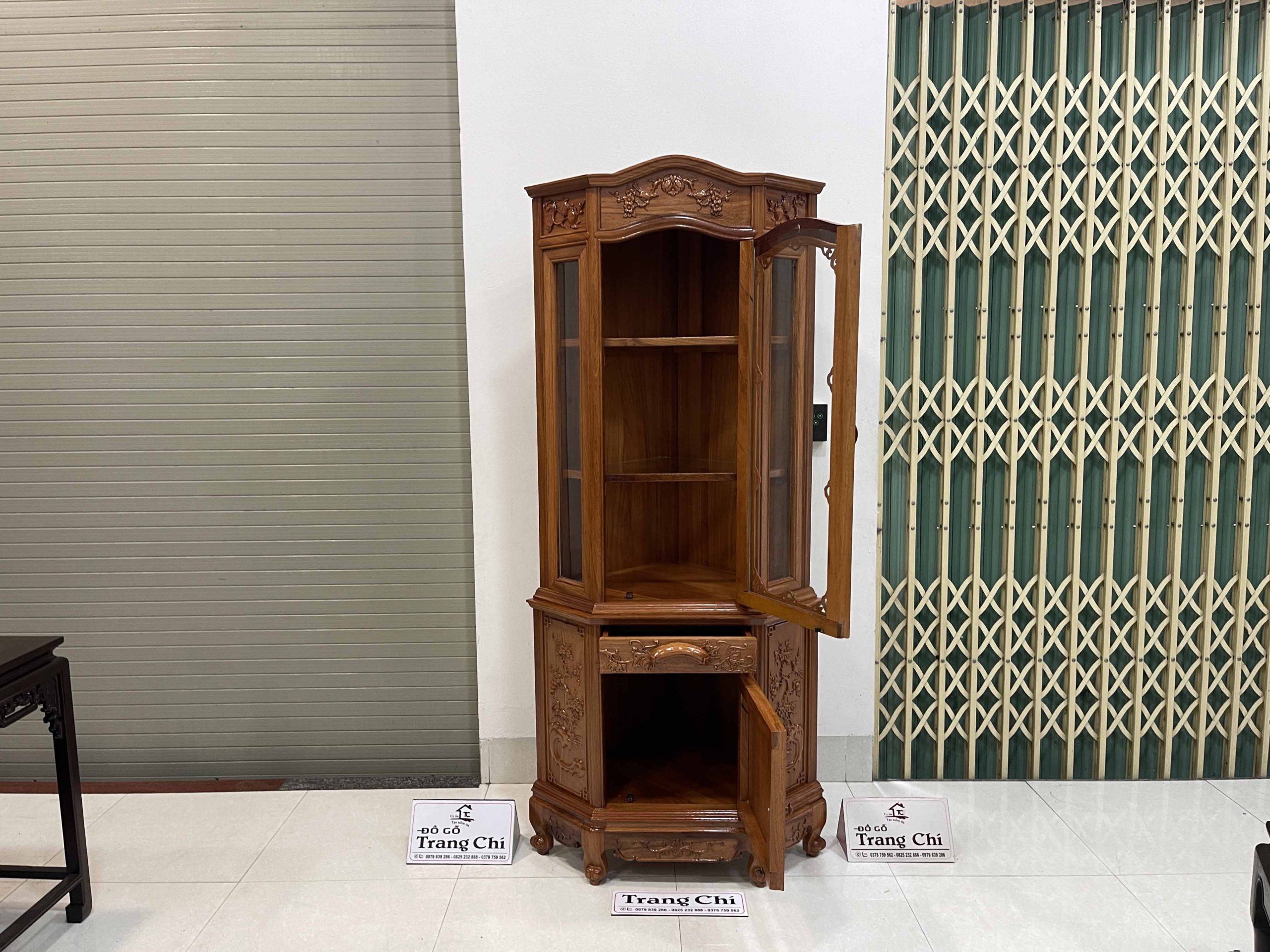 Tủ Góc 60 Gỗ Gõ Đỏ