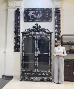 Tủ Louis khảm Ốc Đẹp Đỏ Rực