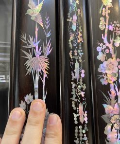 Tủ Louis khảm Ốc Đẹp Đỏ Rực