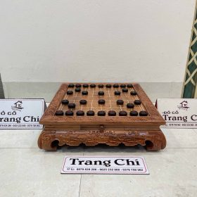Bộ Bàn Cờ Gỗ Hương Đá Quân Gỗ Trắc