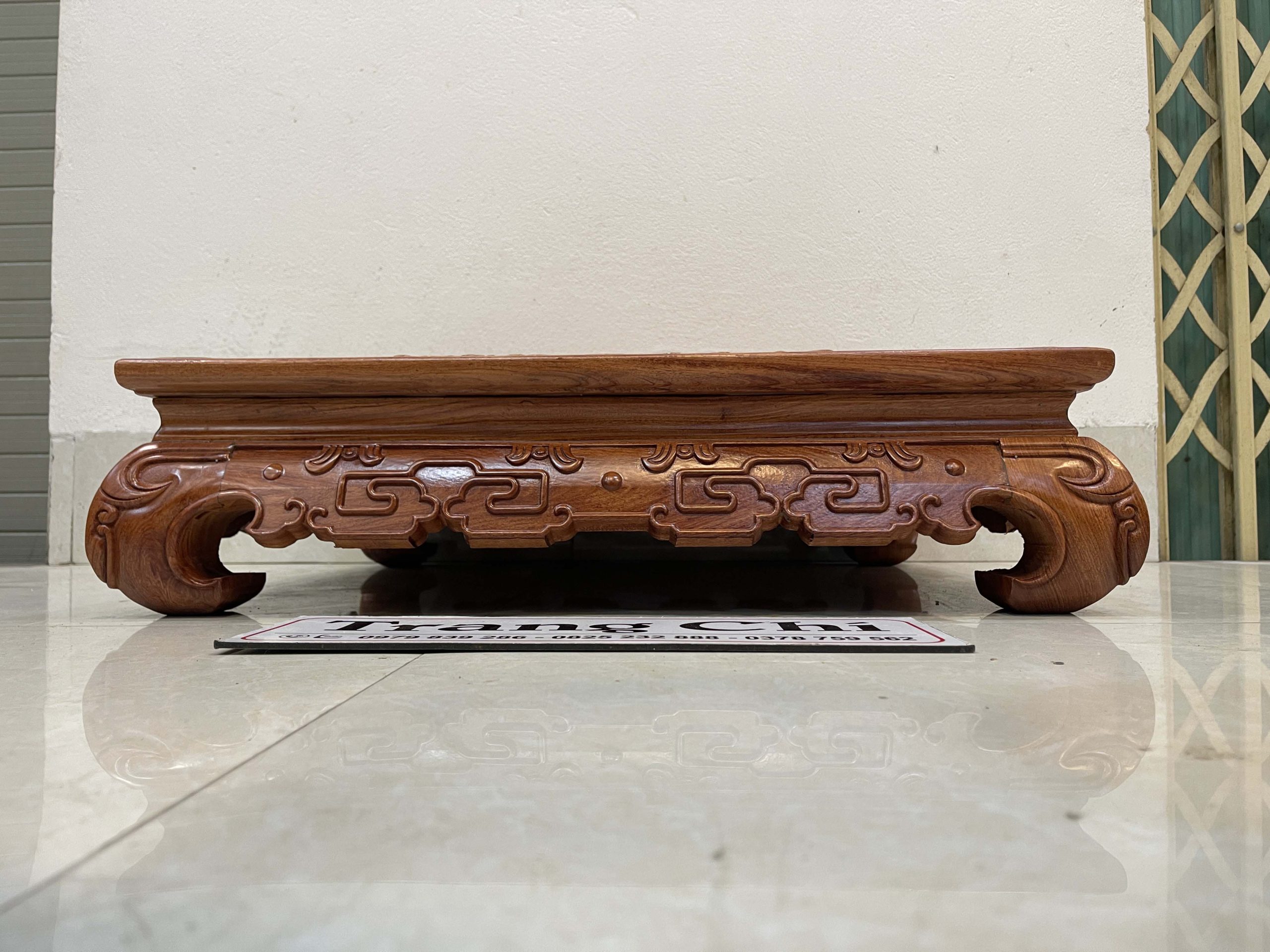 Bộ Bàn Cờ Gỗ Hương Đá Quân Gỗ Trắc