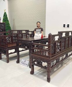 Bộ Tràng Kỷ Song Tiện Lối Xưa Gỗ Gụ