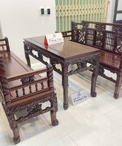 Bộ Tràng Kỷ Song Tiện Lối Xưa Gỗ Gụ