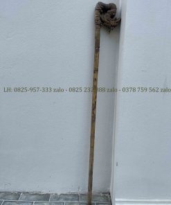 Gậy Batoong Chạm Trúc Hóa Long Đục Tay