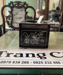 Hộp Đựng Giấy Khảm Cẩn Ốc