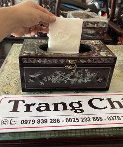 Hộp Đựng Giấy Khảm Cẩn Ốc