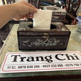 Hộp Đựng Giấy Khảm Cẩn Ốc