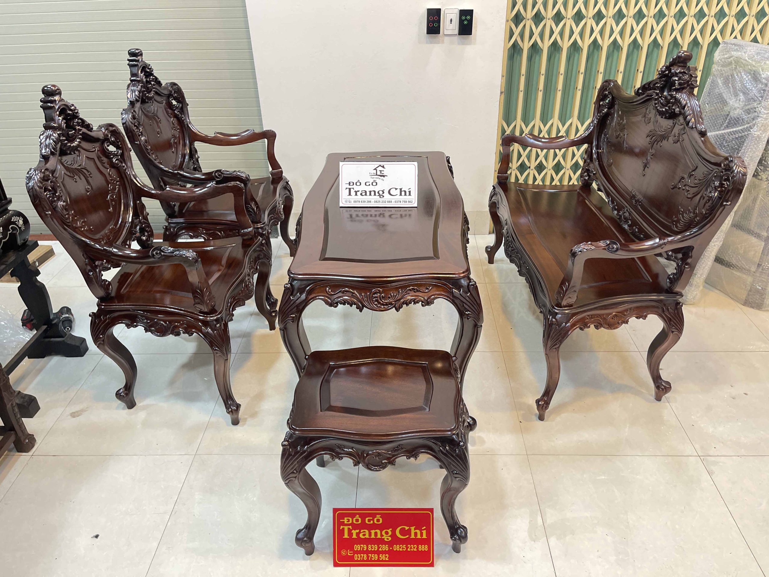 Bộ Louis Pháp 6 Món Chạm 2 Mặt