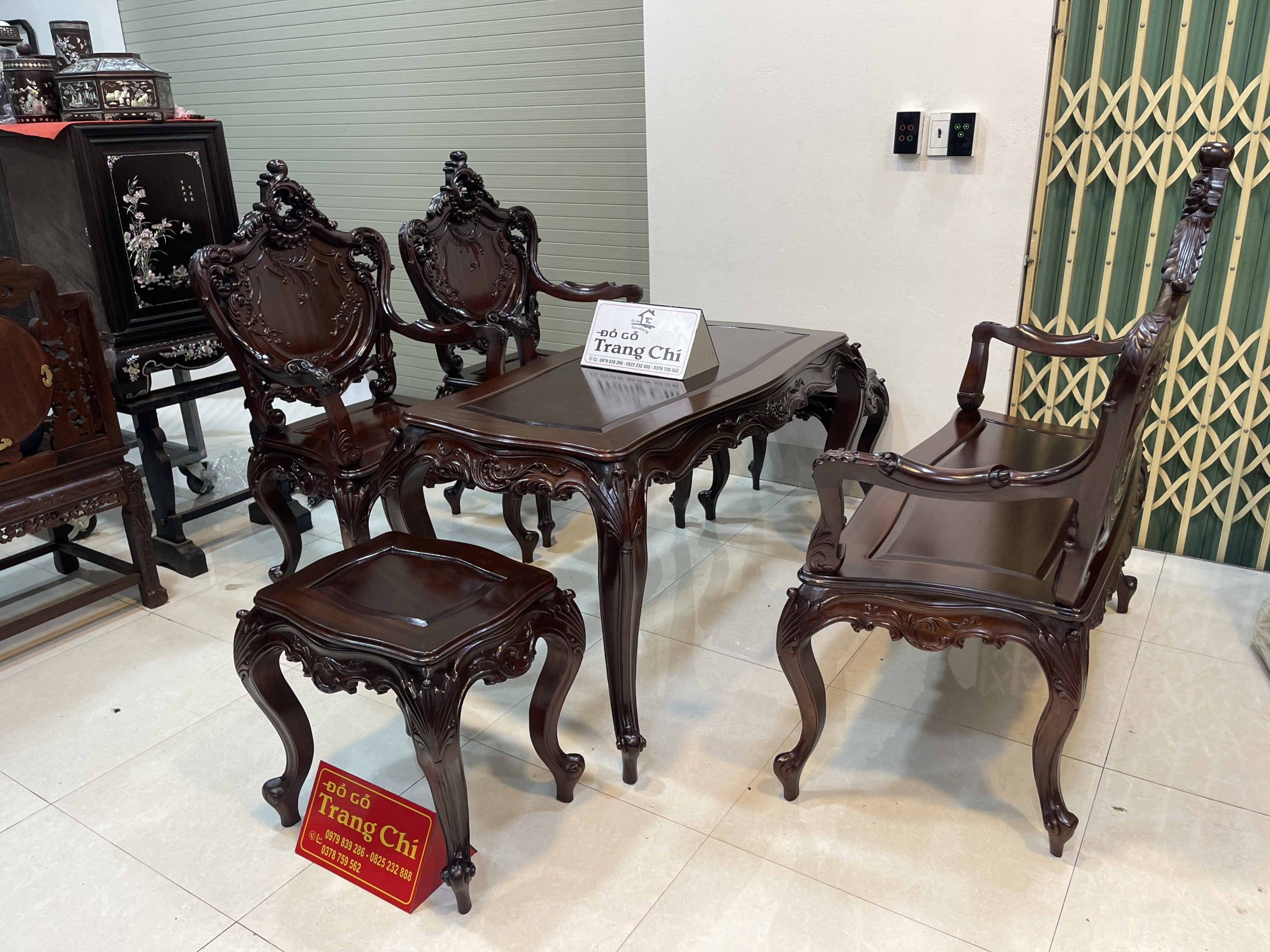 Bộ Louis Pháp 6 Món Chạm 2 Mặt