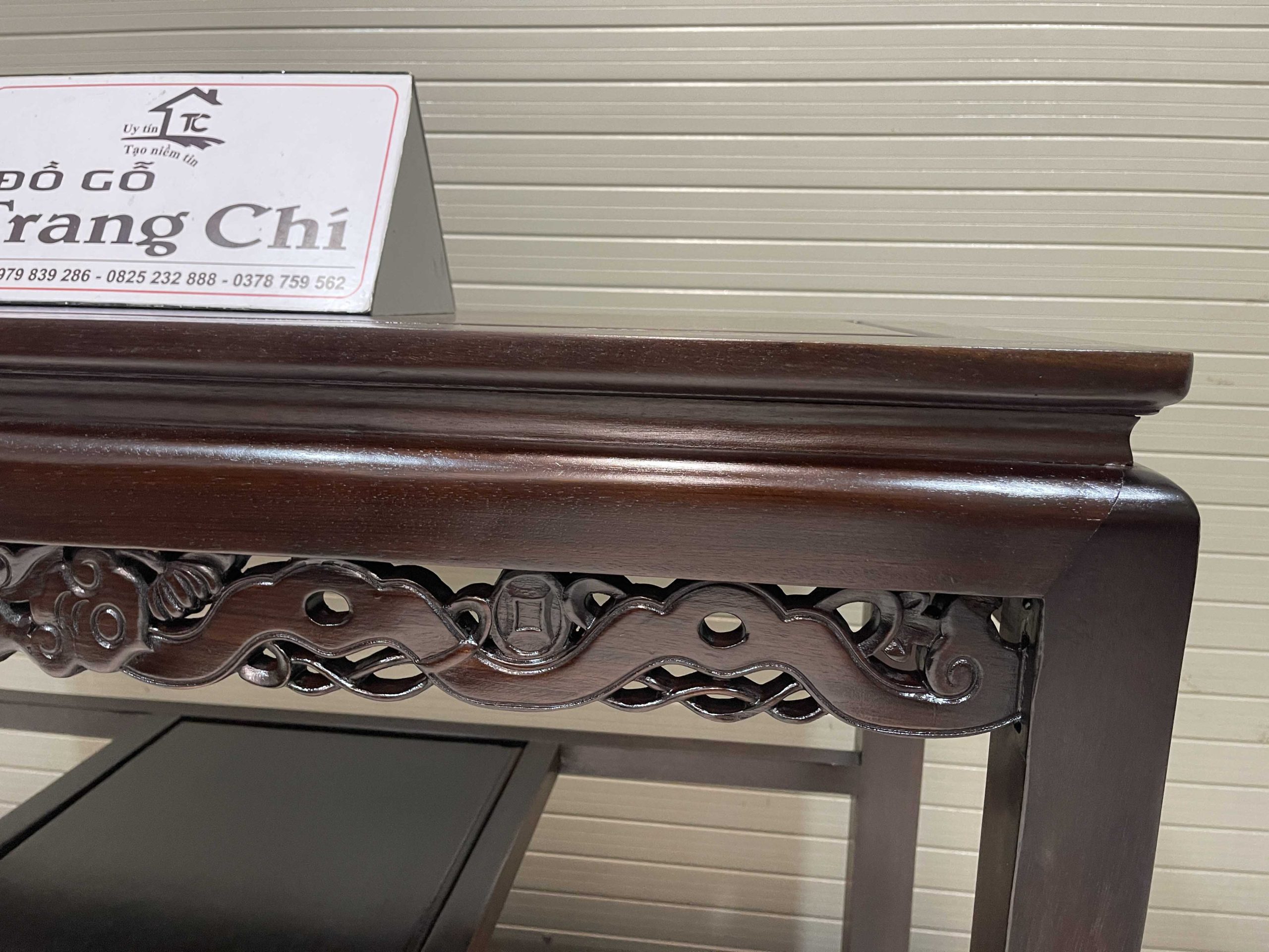 Bộ Bàn Ghế Vách Dơi 7 Món Hàng Dày (14) Giá Kê Đĩa Sứ Đường Kính Từ 10 cm đến 100 cm