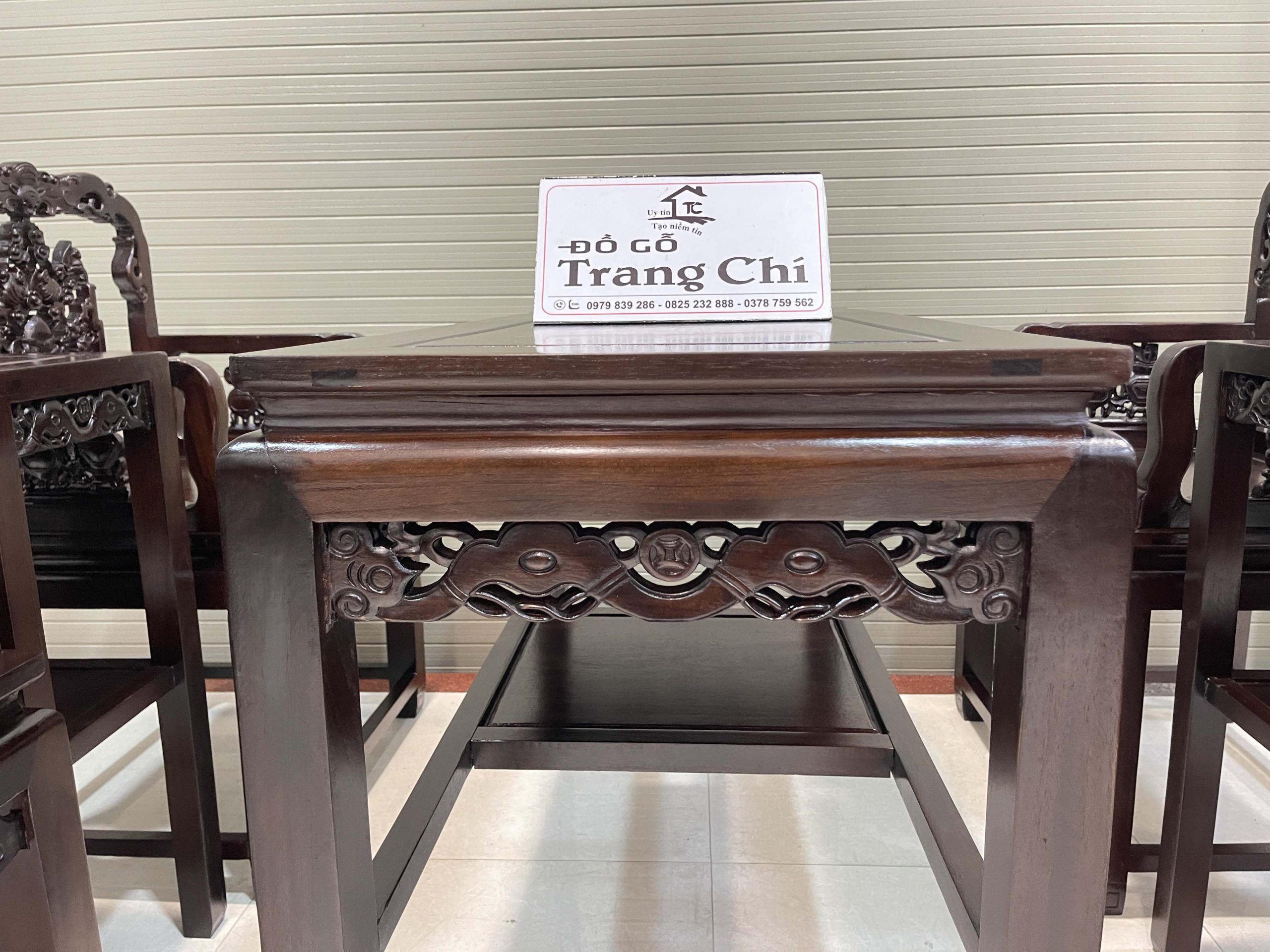 Bộ Bàn Ghế Vách Dơi 7 Món Hàng Dày (2) Giá Kê Đĩa Sứ Đường Kính Từ 10 cm đến 100 cm