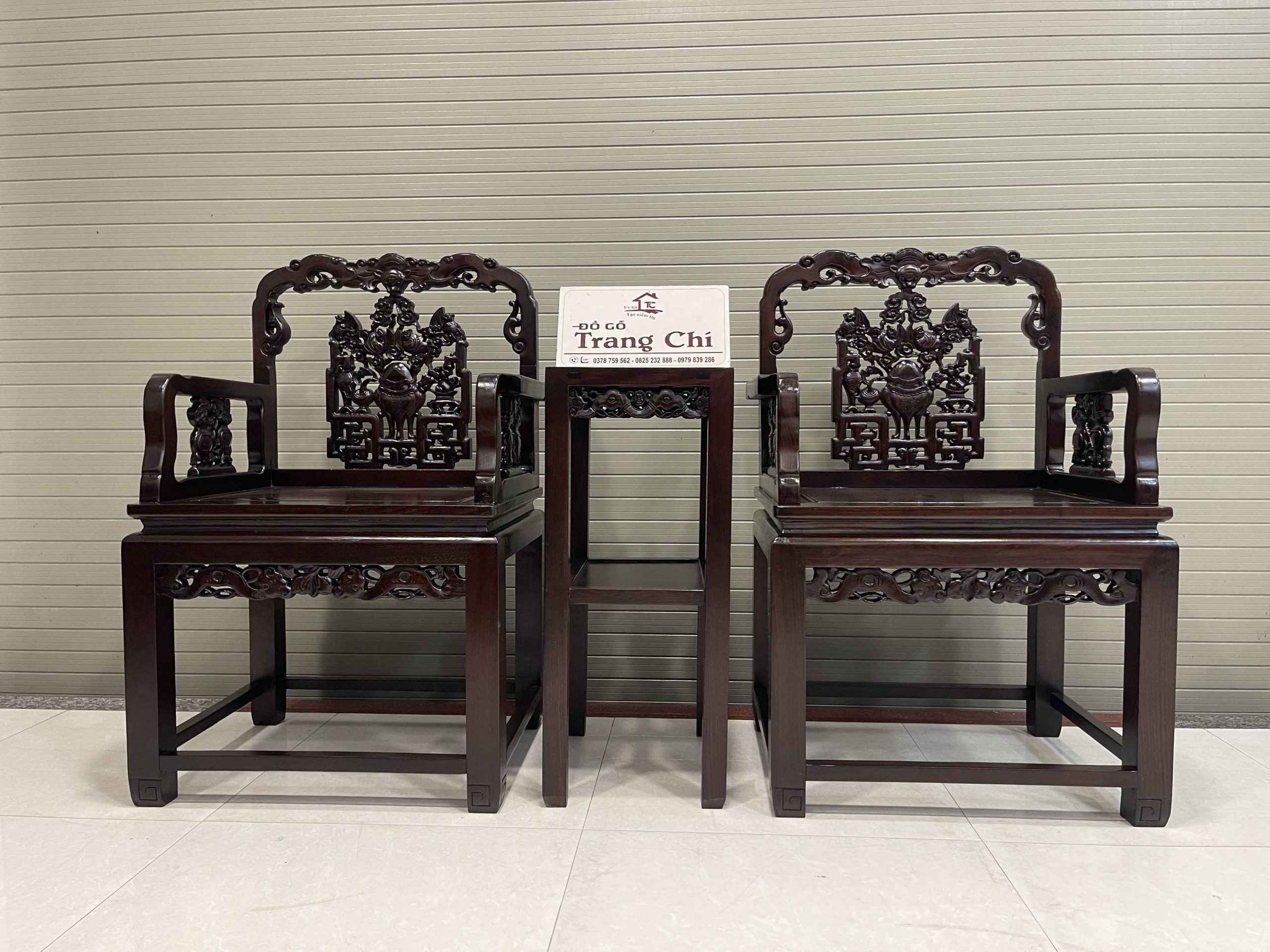 Bộ Bàn Ghế Vách Dơi 7 Món Hàng Dày (25) Giá Kê Đĩa Sứ Đường Kính Từ 10 cm đến 100 cm