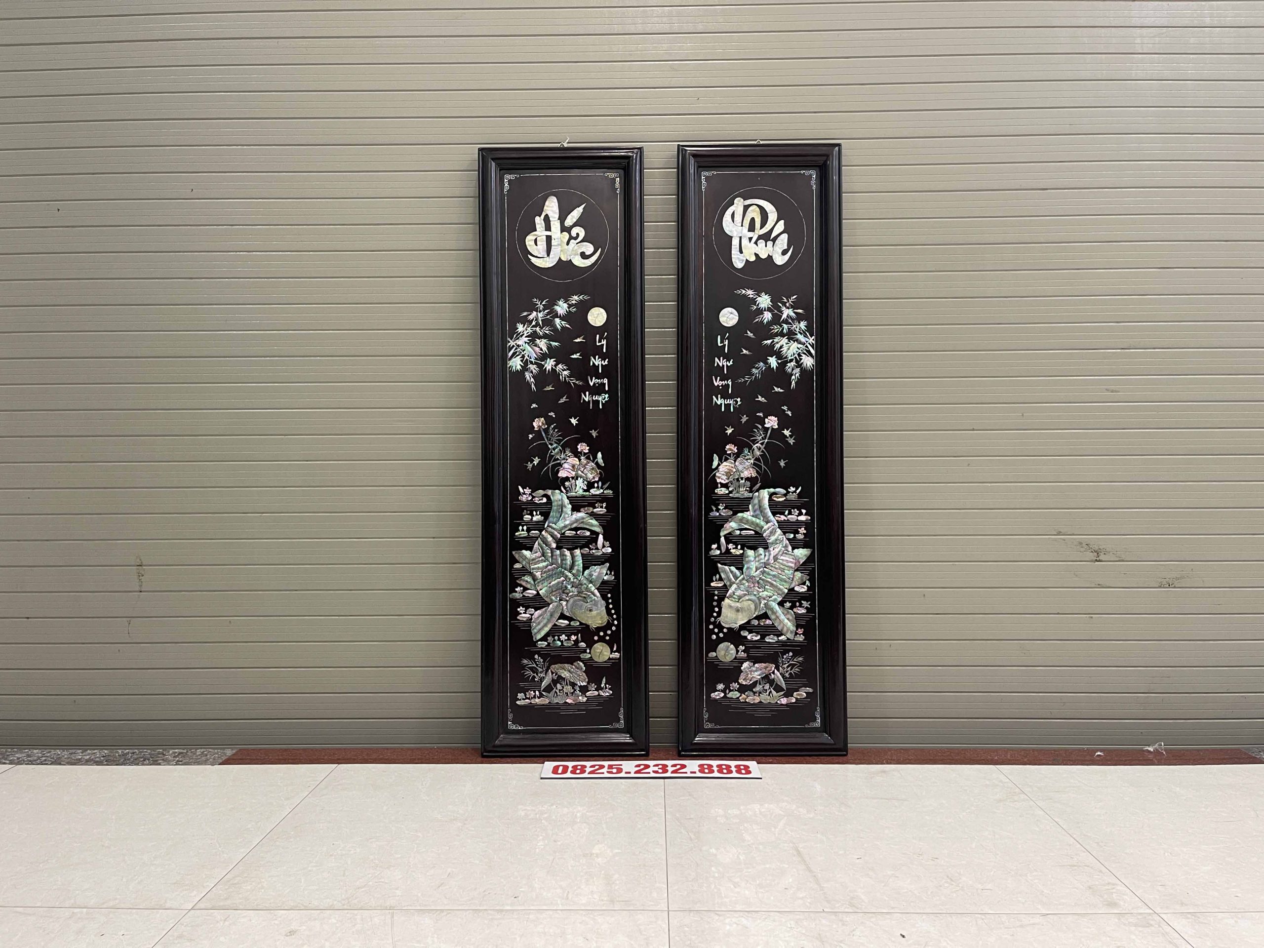 Cặp Tranh Khảm Cá Chép Lý Ngư Vọng Nguyệt (11) Cặp Tranh Khảm Cá Chép Lý Ngư Vọng Nguyệt