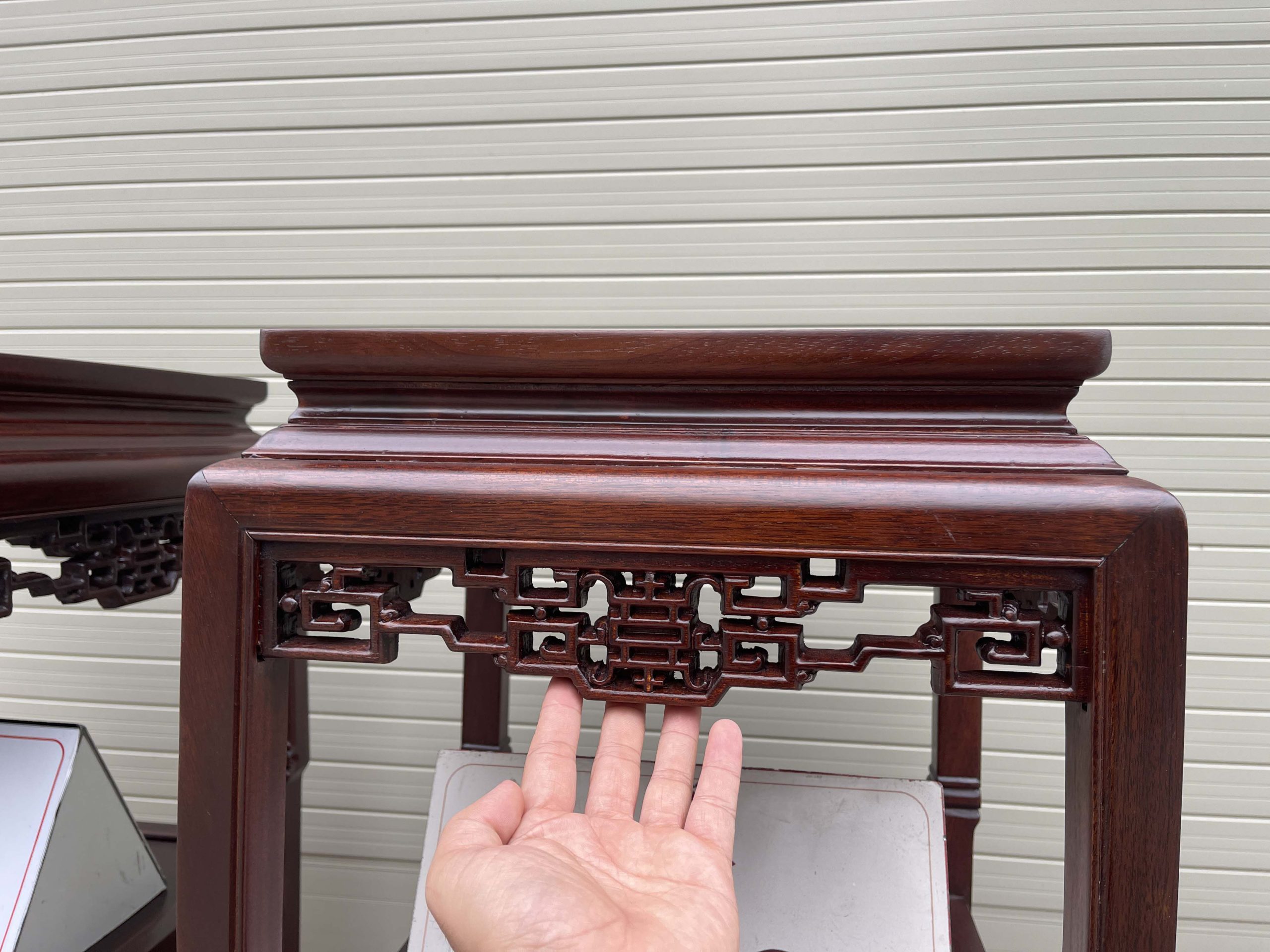 Cặp đôn vuông cao 79,5 mặt vuông 36 cm