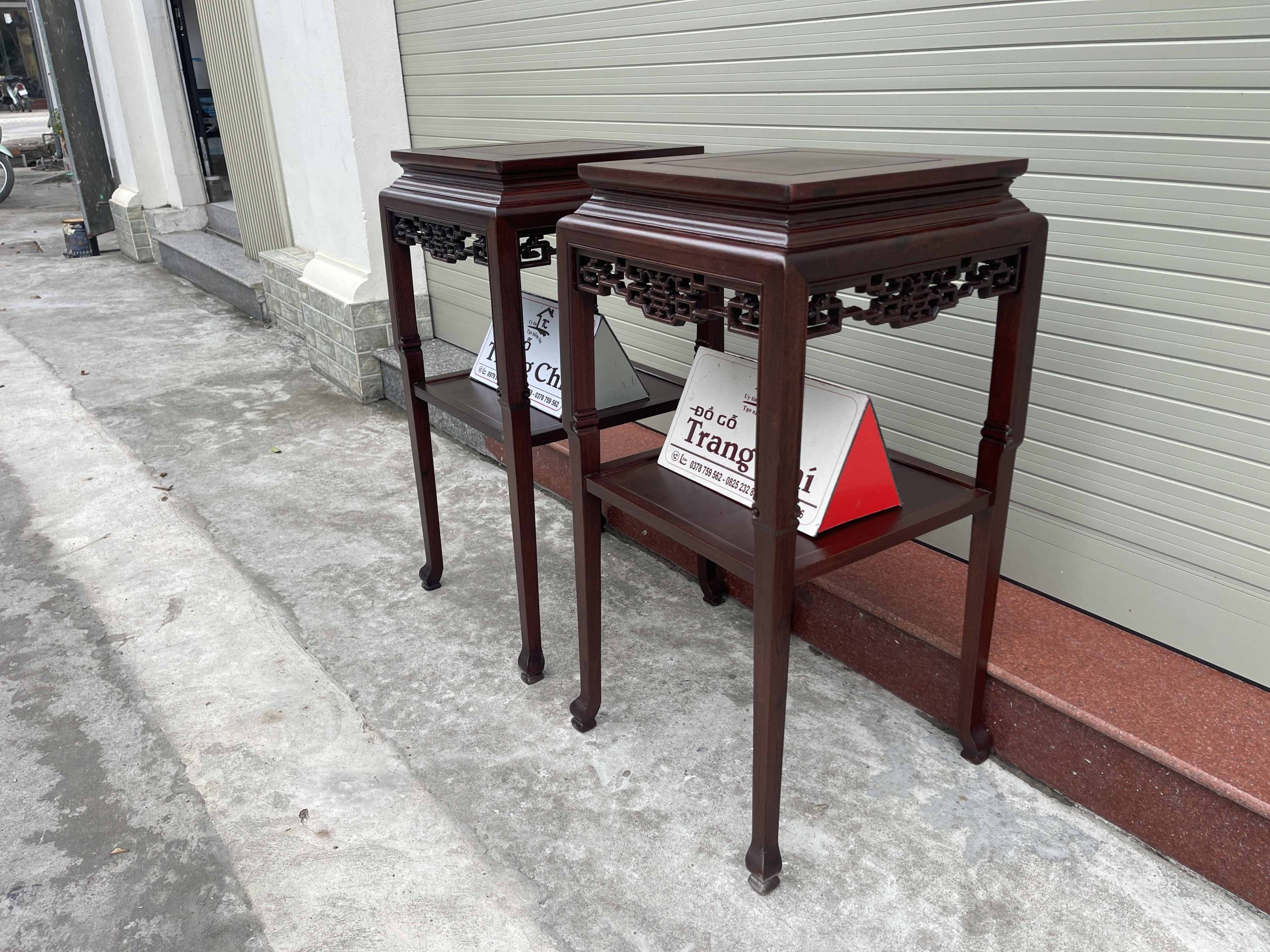 Cặp đôn vuông cao 79,5 mặt vuông 36 cm