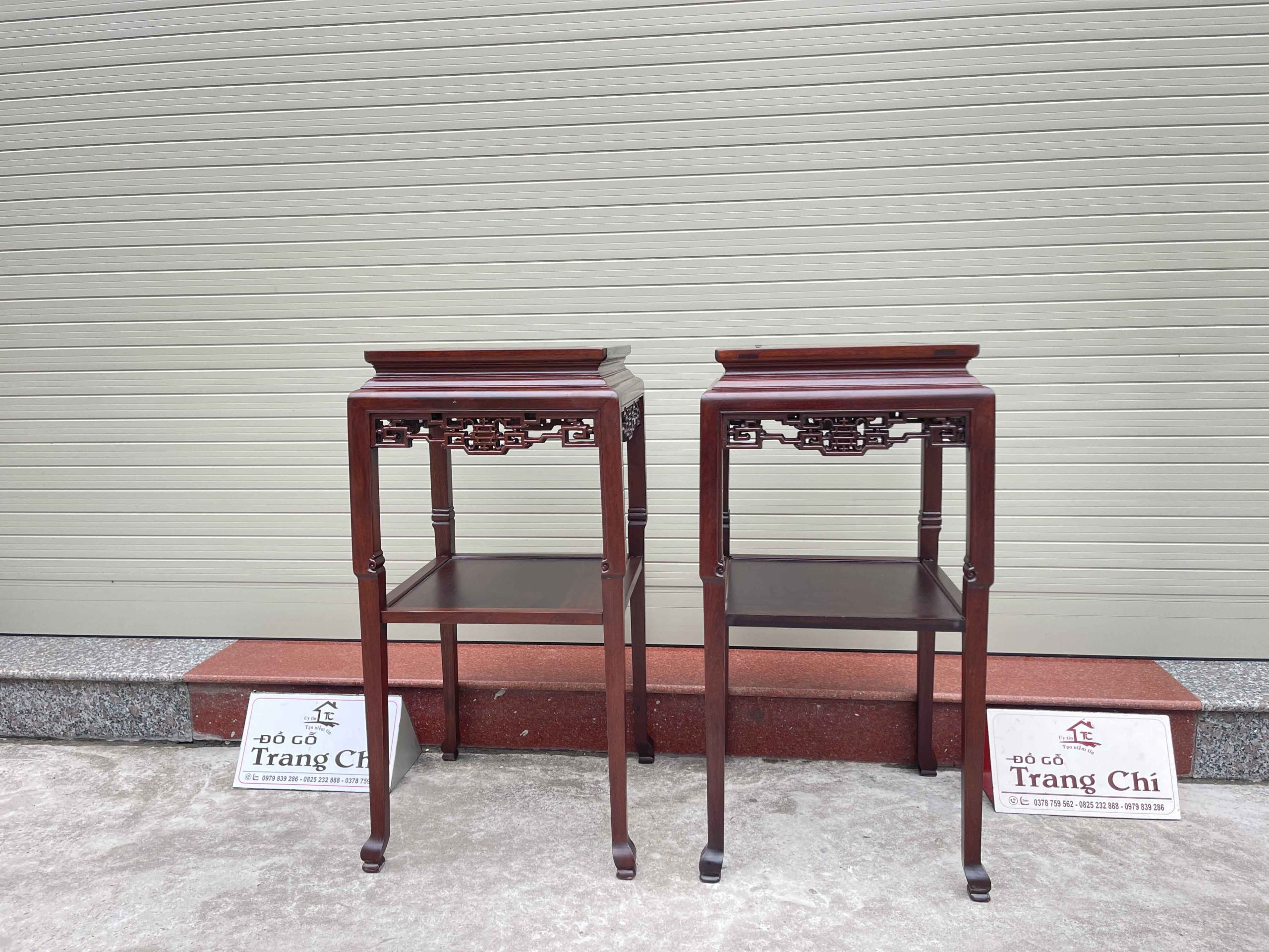 Cặp đôn vuông cao 79,5 mặt vuông 36 cm