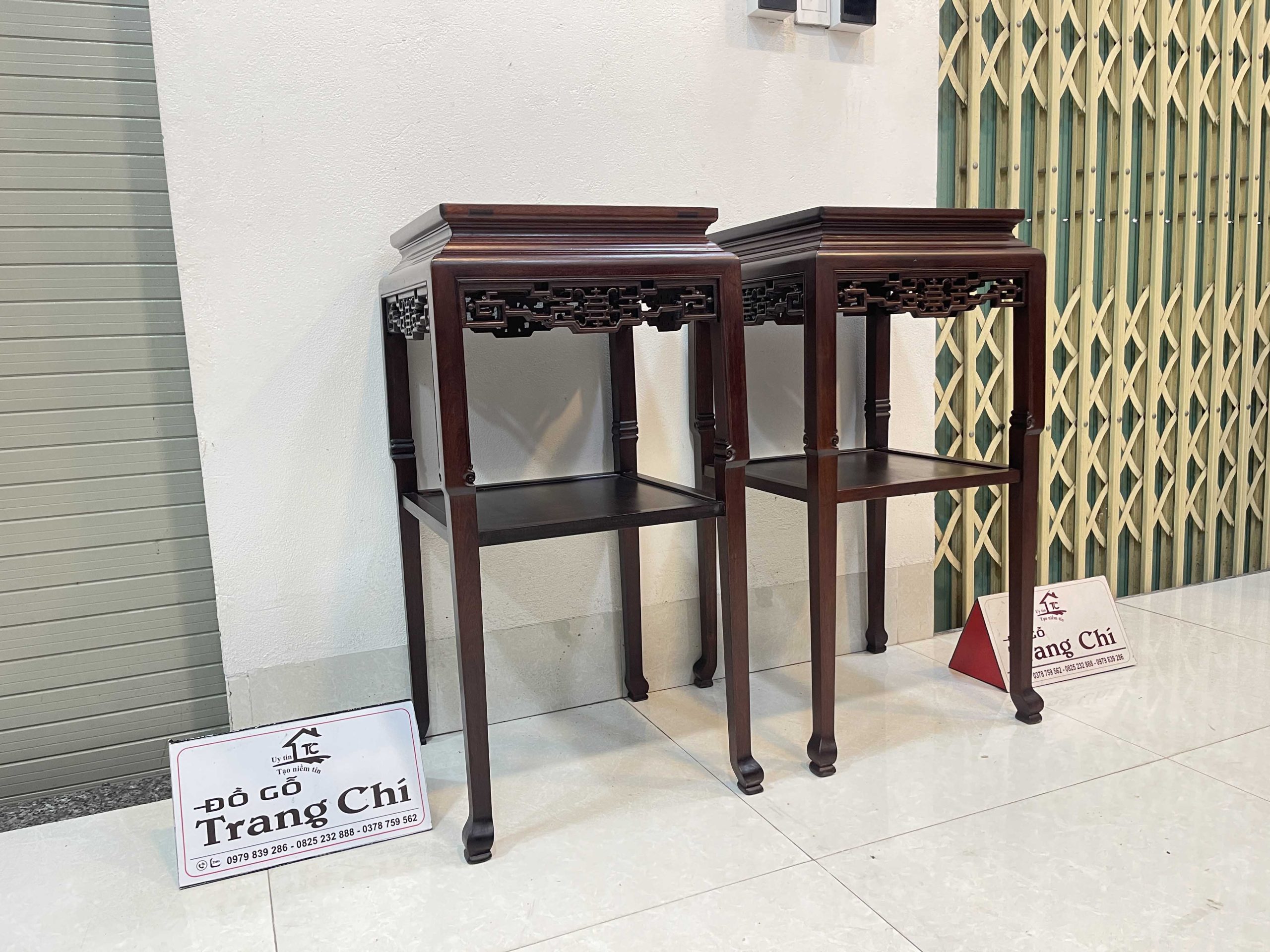 Cặp đôn vuông cao 79,5 mặt vuông 36 cm